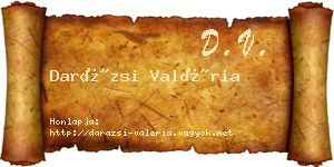 Darázsi Valéria névjegykártya