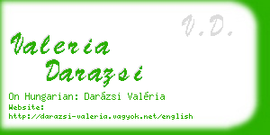 valeria darazsi business card